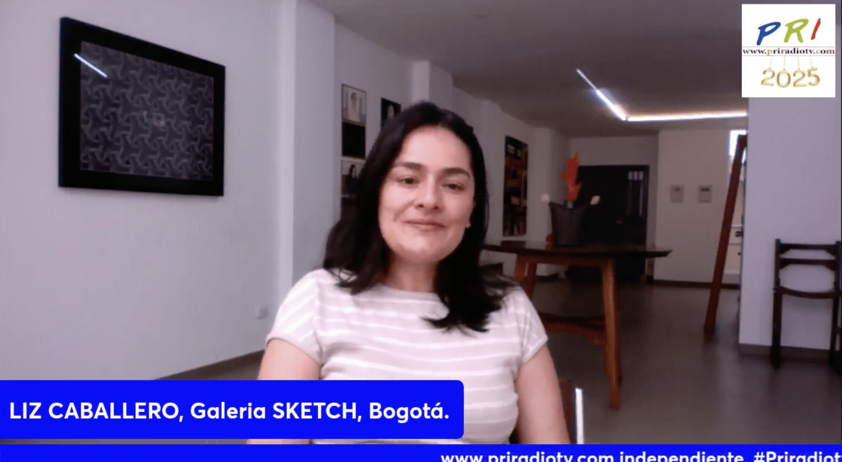 Liz Caballero, galerista por vocaci&oacute;n y oficio, dialoga con Benjamin losada Posada.